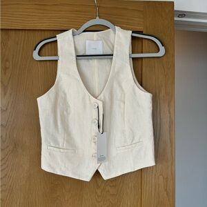 NWT Mango Linen Vest